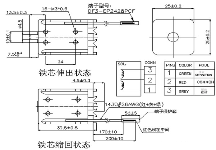 自保持翻針電磁鐵KDL-0940N-01